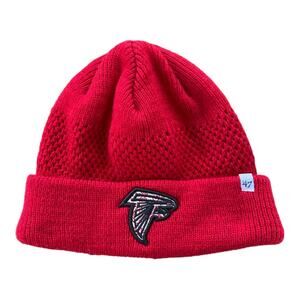 47 Brand Atlanta Falcons Red Knit Fold Over Beanie Women’s One Size
